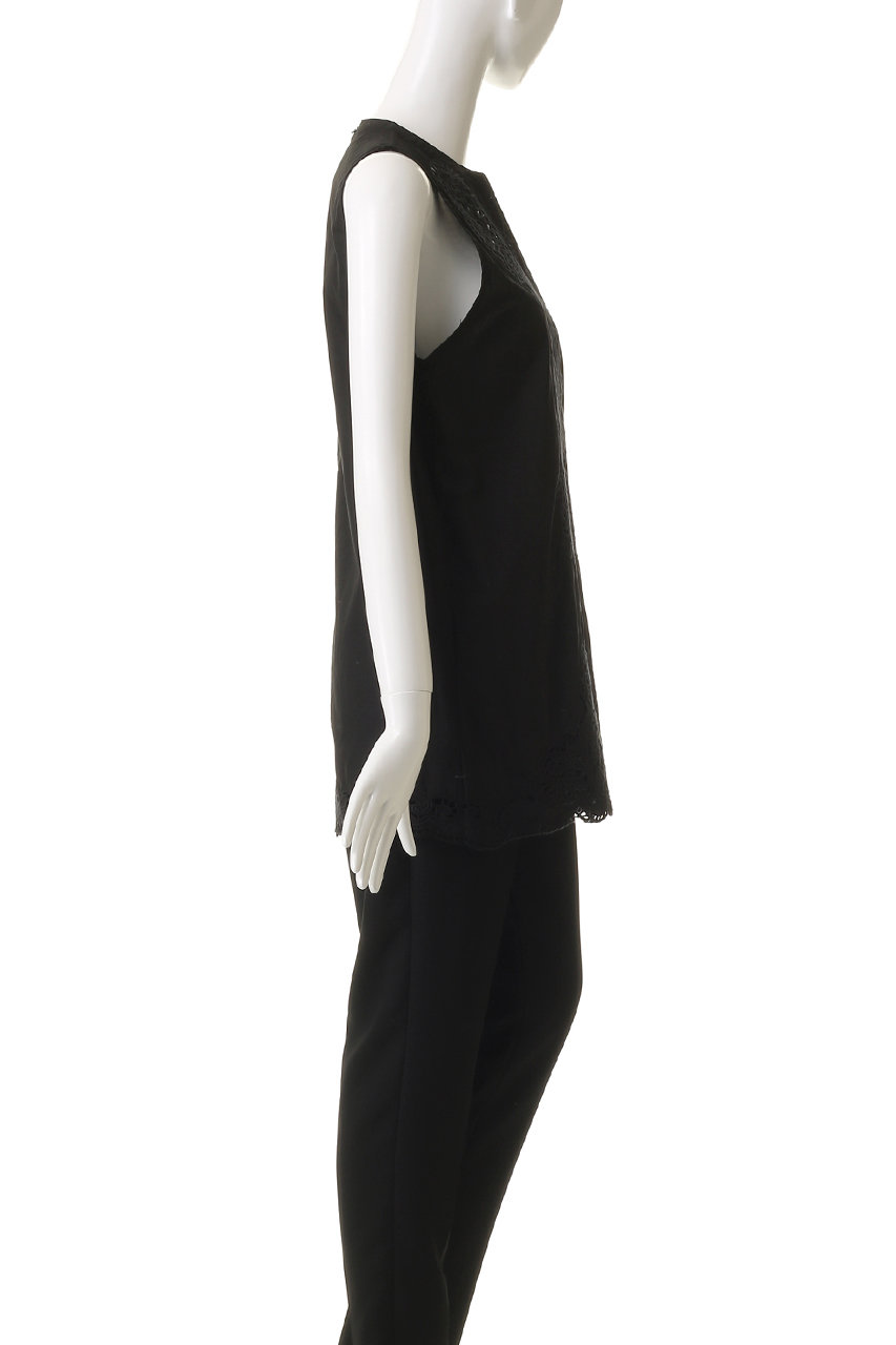 Venica(ヴェニカ)｜Scallop embroidery blouse/black の通販