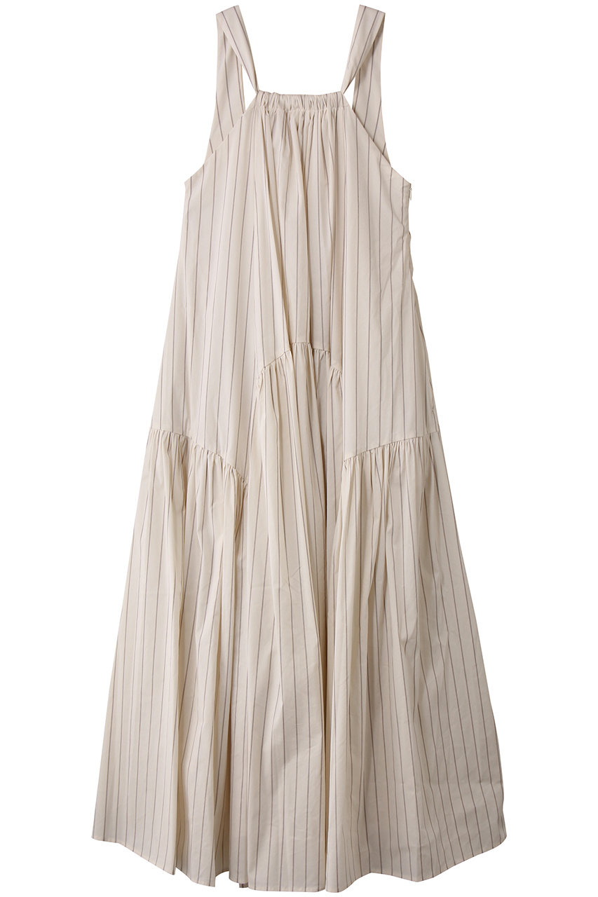 Venica Volume tiered dress (stripe, F) ヴェニカ ELLE SHOP