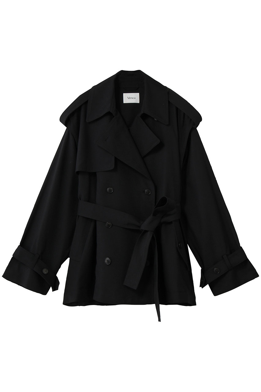 ヴェニカ/VenicaのLouise | 2way over trench coat(BLK/VE-26S01)