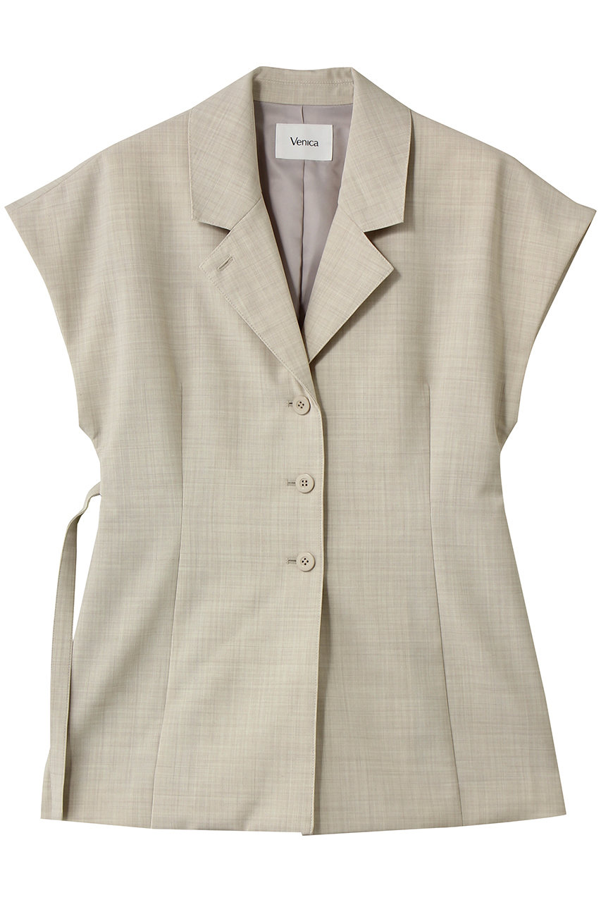 ヴェニカ/VenicaのJeanne | Power sholder shape jacket(LBEG/VE-26S03)