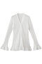 sheer flare pleats knit cardigan ヴェニカ/Venica WHT
