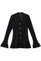 sheer flare pleats knit cardigan ヴェニカ/Venica BLK