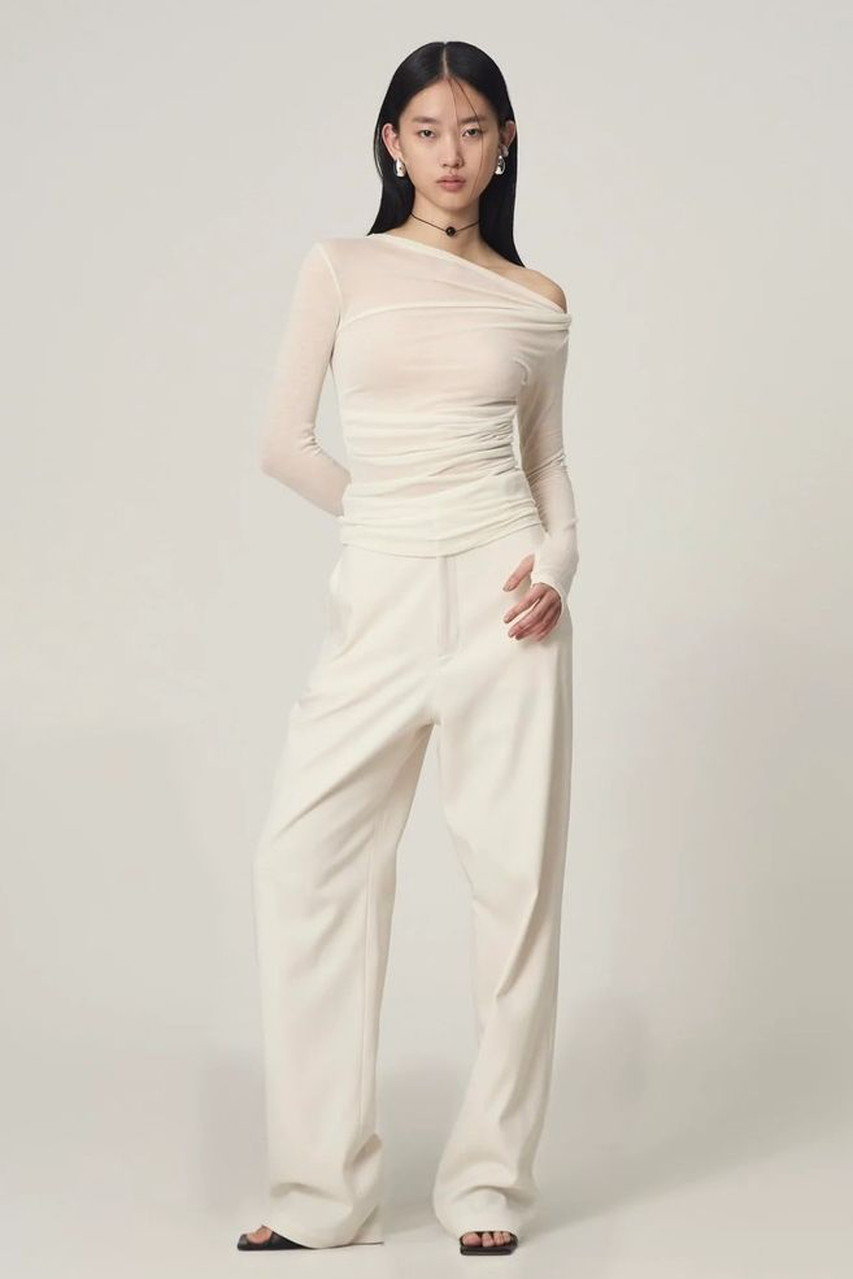 Venica(ヴェニカ)｜hightwaist coccon pants/IVY の通販｜ELLESHOP