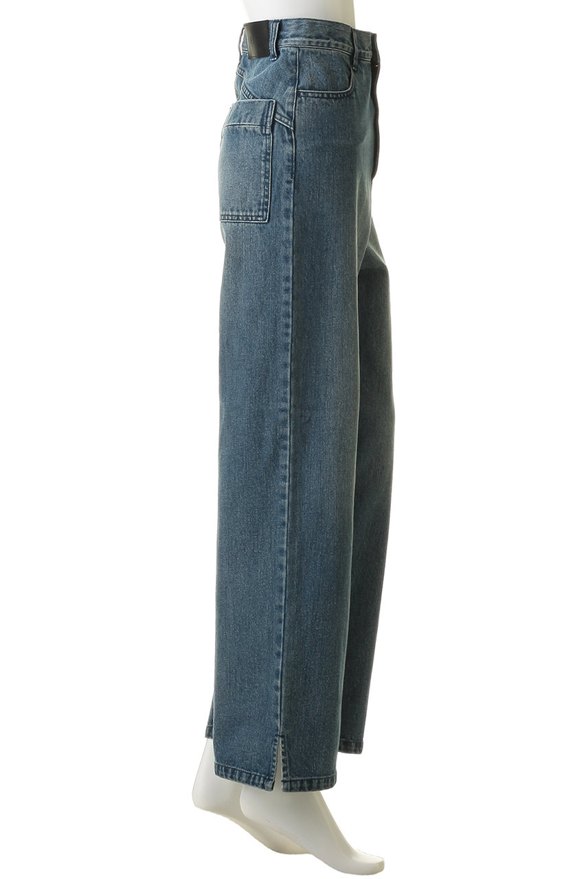 Venica(ヴェニカ)｜Super highwaist slit denim/BLU の通販｜ELLESHOP