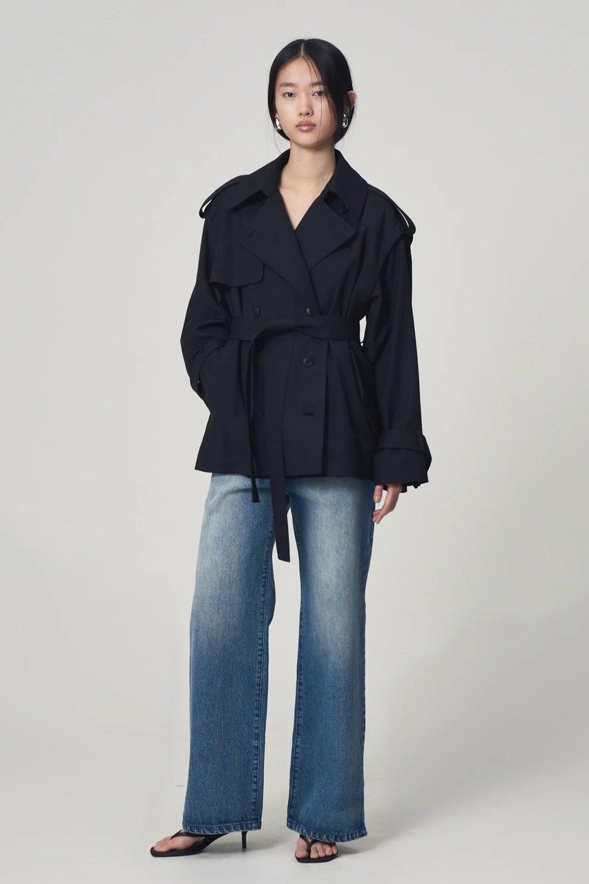 Venica(ヴェニカ)｜Super highwaist slit denim/BLU の通販｜ELLESHOP