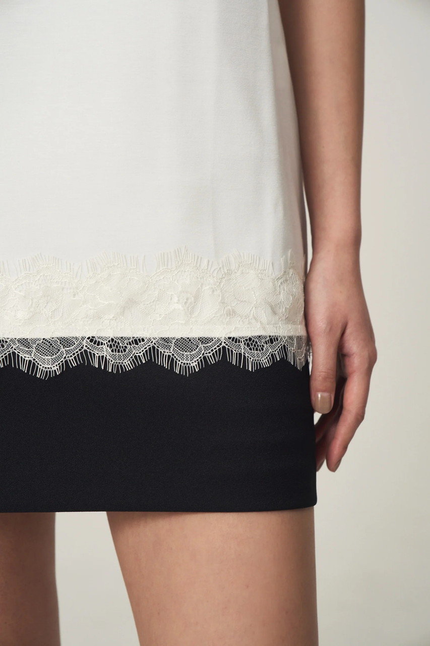 venica Reverlace smooth Tshirt ブラック Venica(ヴェニカ)｜reverlace smooth Tshirt/WHT の通販｜ELLESHOP