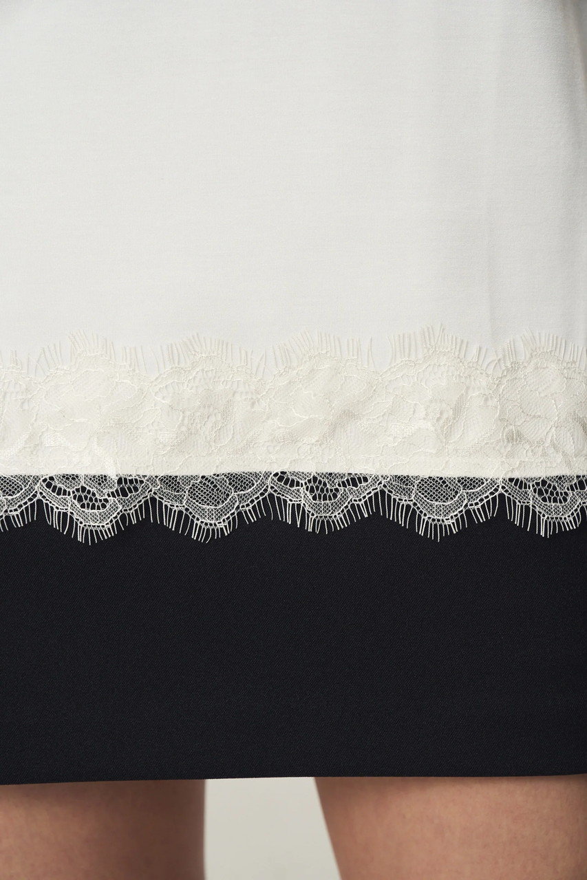 Venica(ヴェニカ)｜reverlace smooth Tshirt/WHT の通販｜ELLESHOP