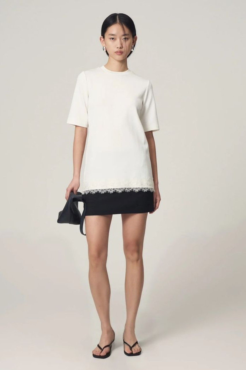 Venica(ヴェニカ)｜reverlace smooth Tshirt/WHT の通販｜ELLESHOP