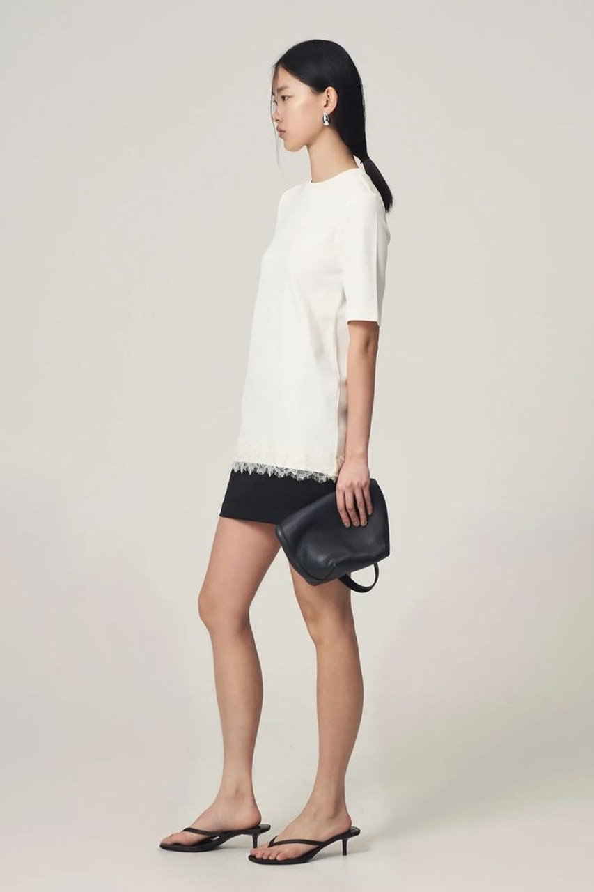 venica Reverlace smooth Tshirt ブラック Venica(ヴェニカ)｜reverlace smooth Tshirt/WHT の通販｜ELLESHOP