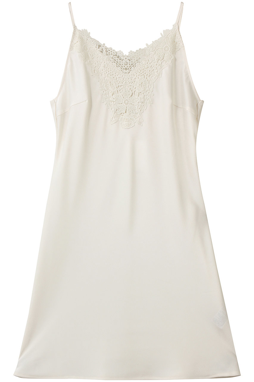 ヴェニカ/Venicaのembroidery lace satin camisole(IVY/VE-26S27)