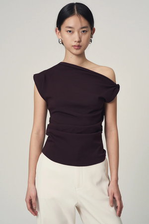 ヴェニカ/VenicaのTwist drape tops(110100/110101)
