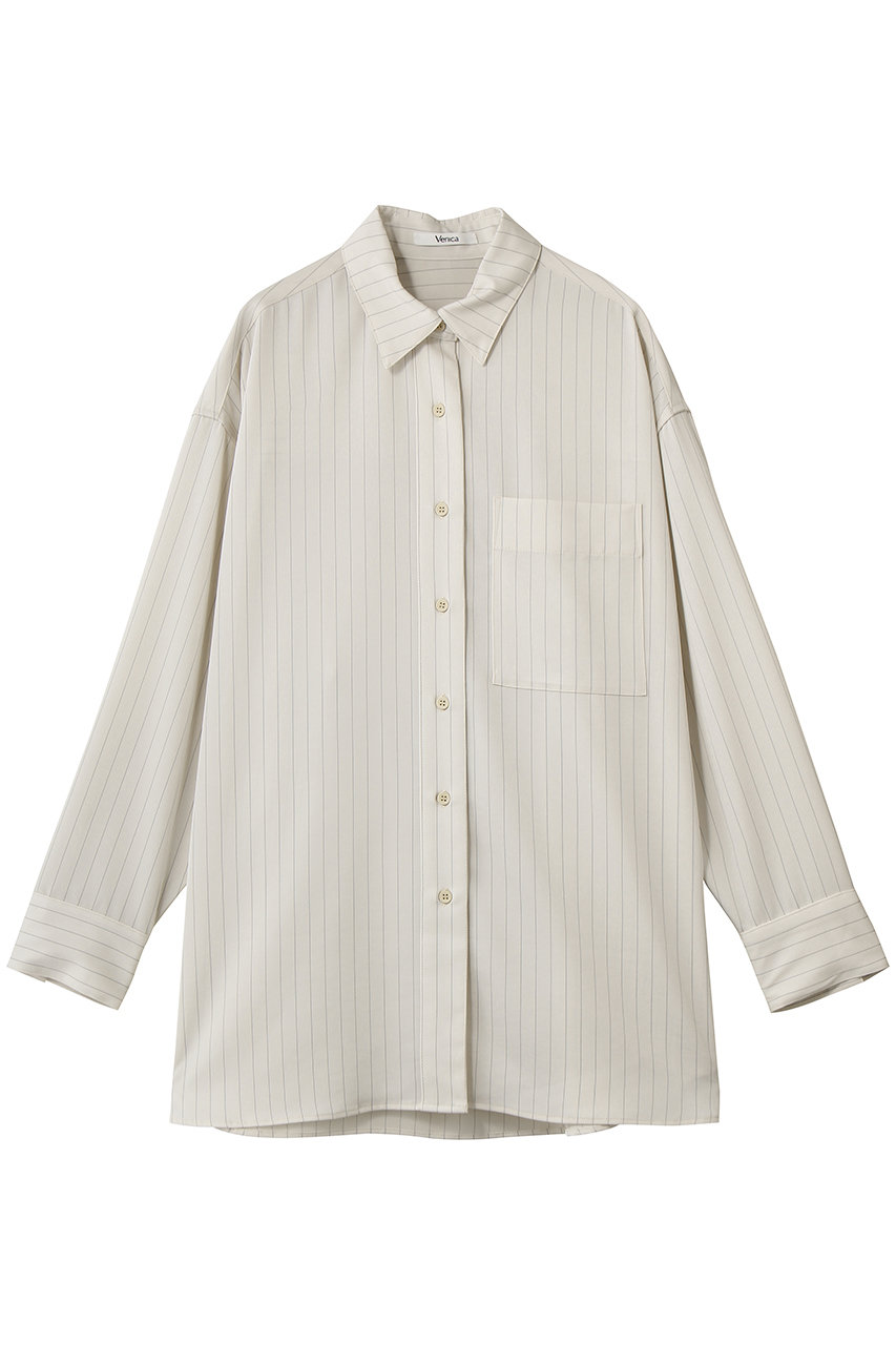 ヴェニカ/Venicaのstripe big silhouette shirt(STRIPE/VE-26S30)