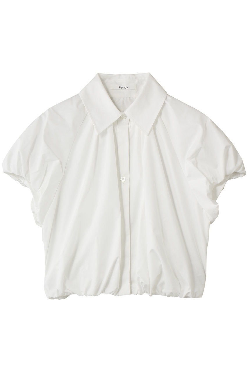 ヴェニカ/Venicaのpuff sleeve gather blouse(WHT/VE-26S35)