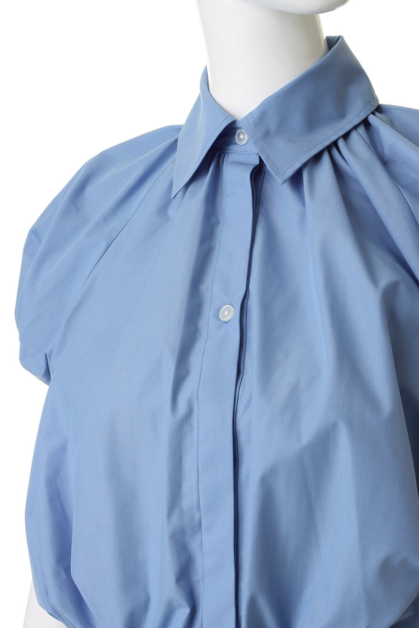 Venica(ヴェニカ)｜puff sleeve gather blouse/WHT の通販｜ELLESHOP
