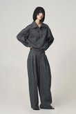 double tuck cocoon pants