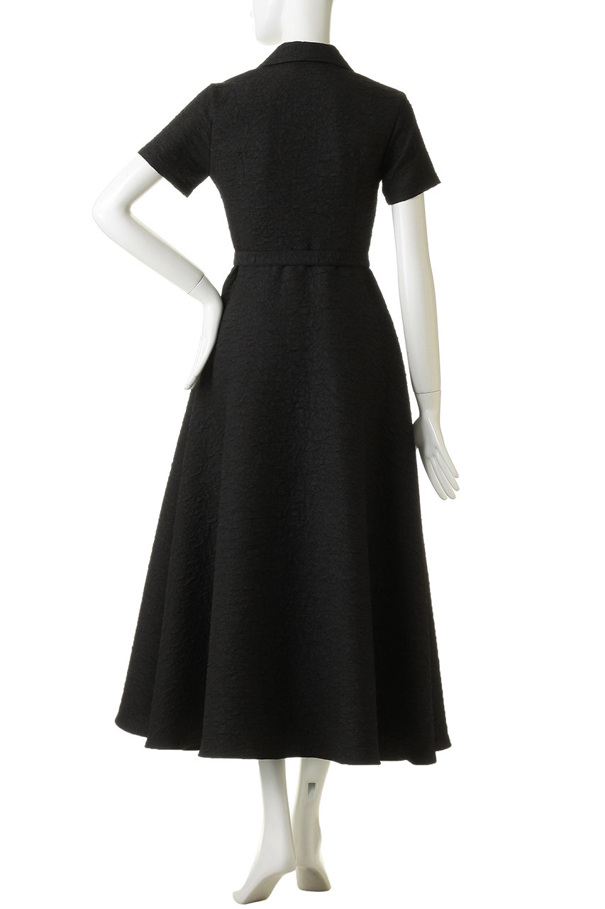 Venica(ヴェニカ)｜floating jacquard flare dress/BLK の通販