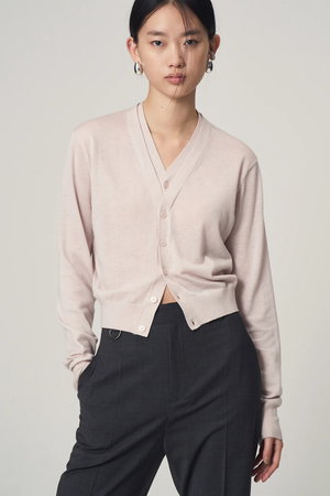 ヴェニカ/VenicaのDouble collar knit cardigan(110300/110303)