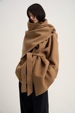 Doubleface muffler coat