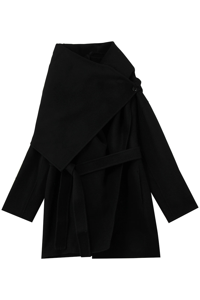 Venica Doubleface muffler coat (black, F) ヴェニカ ELLE SHOP