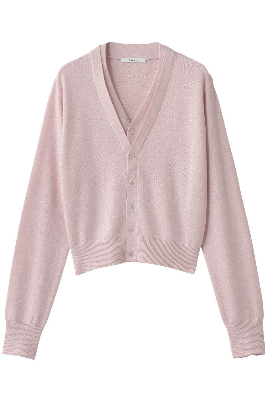 Double collar knit cardigan