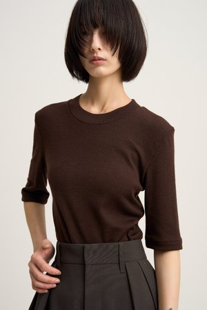 ヴェニカ/VenicaのWool rib tee(110100/110102)