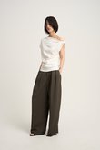 Double tuck coccon pants