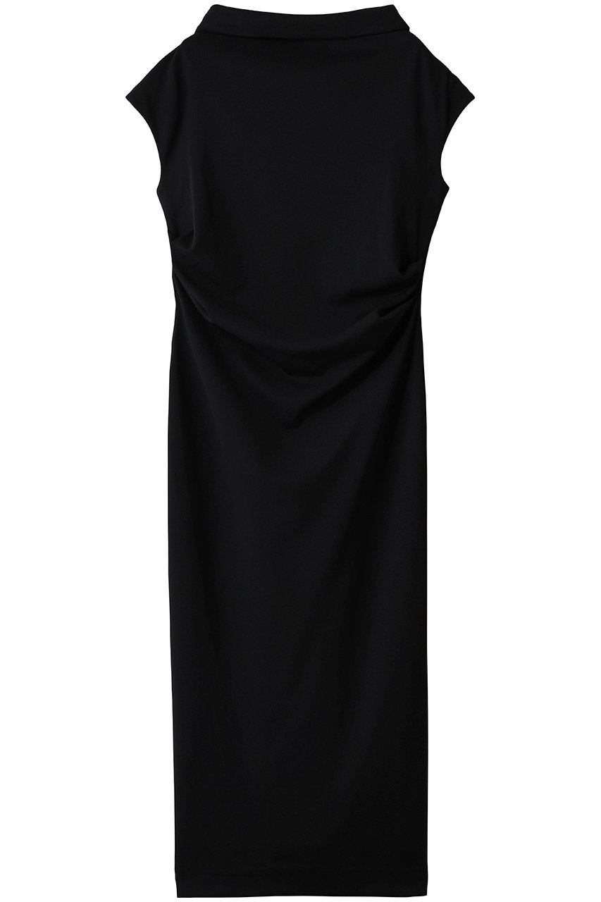 Venica Drape neck pencil dress (black, 1) ヴェニカ ELLE SHOP