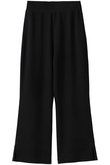 Sideslit wool knit pants