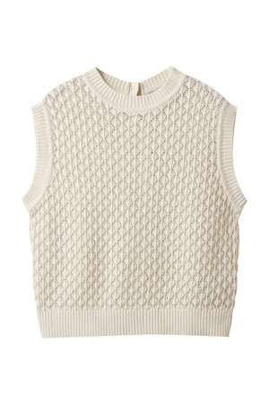 ミディウミ/MidiUmiのmesh knit vest ベスト(110300/110301)