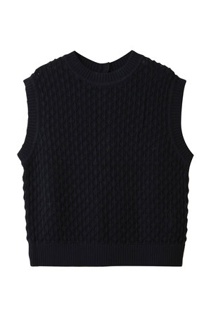 ミディウミ/MidiUmiのmesh knit vest ベスト(110300/110301)