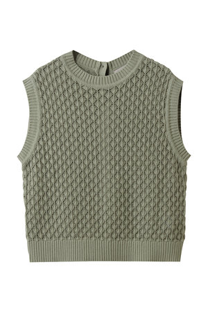 ミディウミ/MidiUmiのmesh knit vest ベスト(110300/110301)