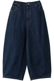 hi-waist curved denim デニム