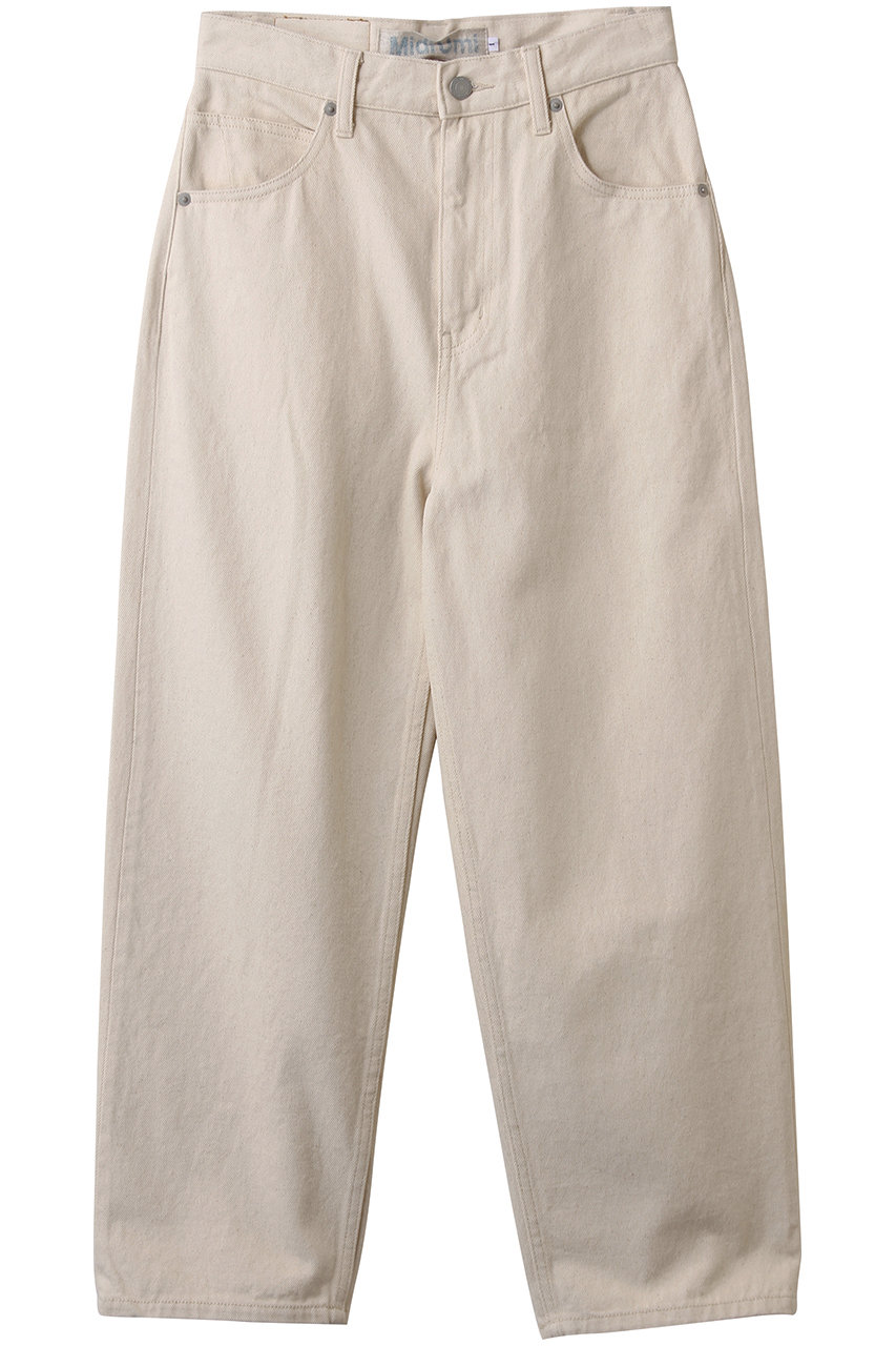 ミディウミ/MidiUmiのhigh waist wide straight denim デニム(kinari/1-769805)