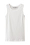 basic tank top トップ ミディウミ/MidiUmi off white