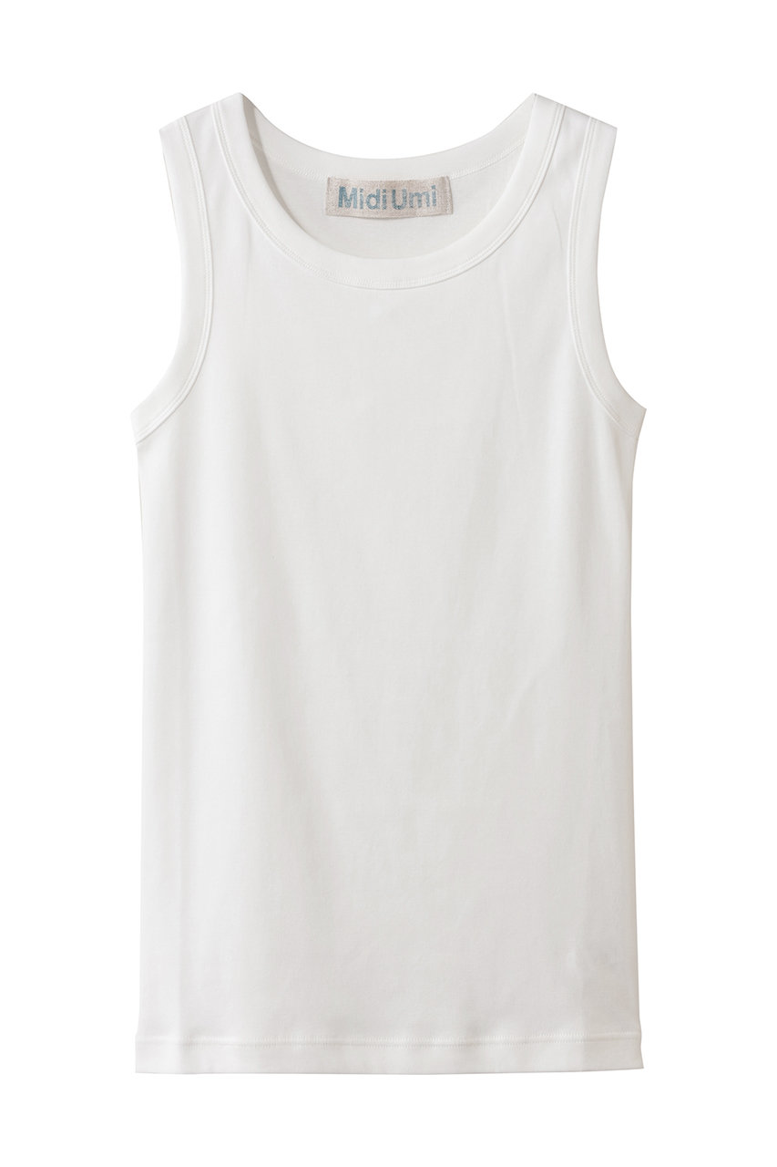 ミディウミ/MidiUmiのbasic tank top トップ(off white/2-719895)