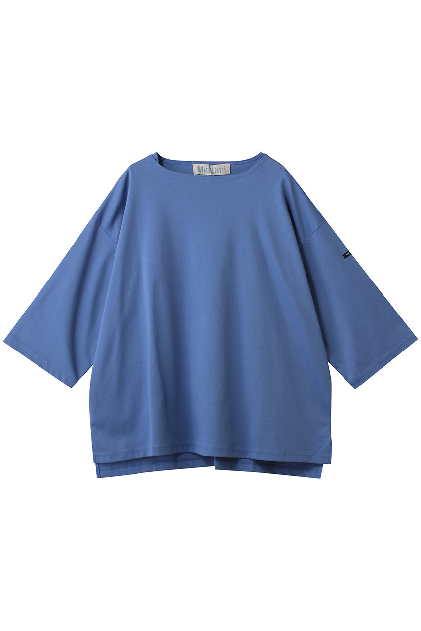 MidiUmi wide PO 7/S プルオーバー (blue, F) ミディウミ ELLE SHOP MidiUmi wide PO 7/S プルオーバー (blue, F) ミディウミ ELLE SHOP