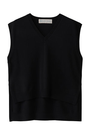 ミディウミ/MidiUmiのhigh-low V neck vest ベスト(110300/110301)