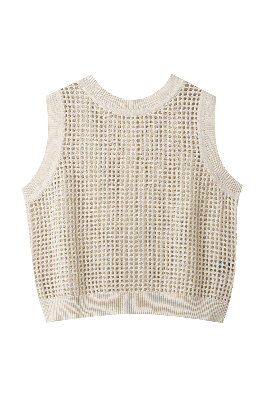 ミディウミ/MidiUmiのmesh knit 2way vest ベスト(kinari/3-729931)