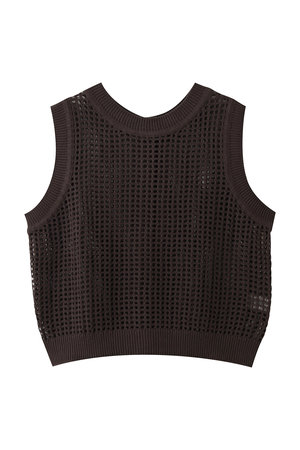 ミディウミ/MidiUmiのmesh knit 2way vest ベスト(110300/110301)