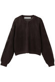 mesh knit zip CD カーディガン