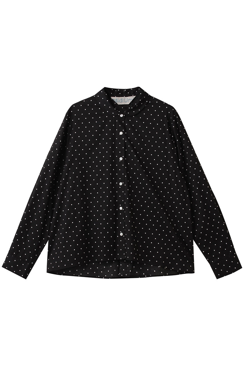 MidiUmi dots dutch collar shirt シャツ (black, F) ミディウミ ELLE SHOP MidiUmi dots dutch collar shirt シャツ (black, F) ミディウミ ELLE SHOP