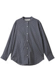 dots band collar shirt シャツ