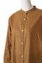 dots band collar shirt シャツ ミディウミ/MidiUmi