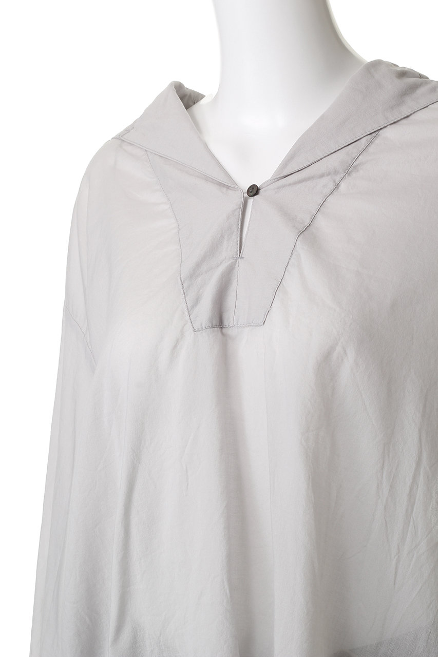 MidiUmi(ミディウミ)｜sheer sailor collar tunic チュニック/l.gray 