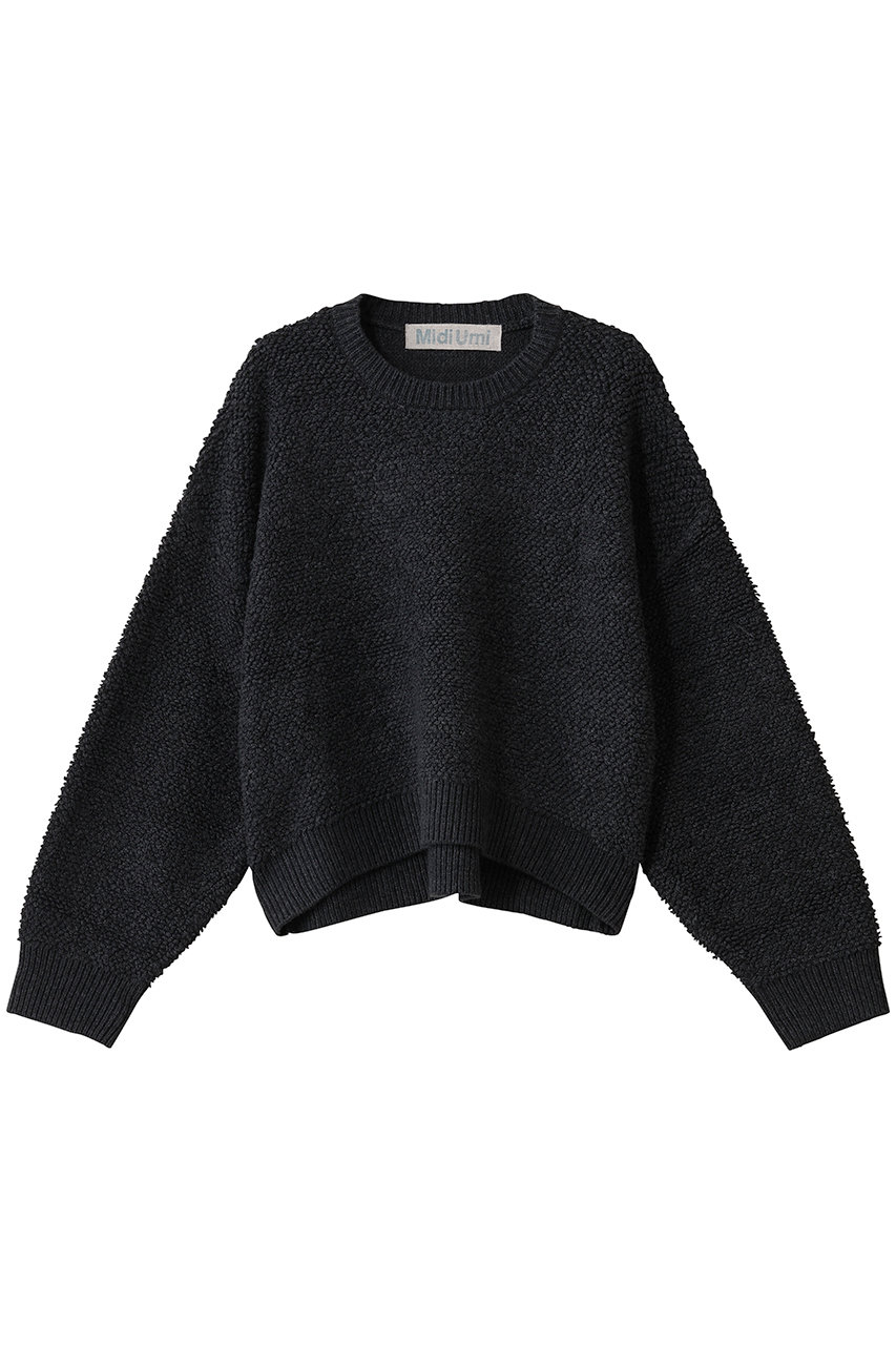 MidiUmi pile boa knit PO プルオーバー (c.gray, F) ミディウミ ELLE SHOP MidiUmi pile boa knit PO プルオーバー (c.gray, F) ミディウミ ELLE SHOP