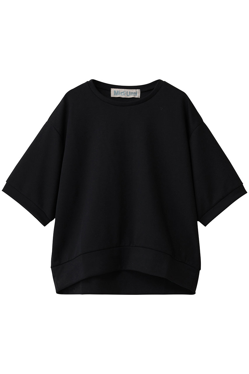 MidiUmi punch the dough half slv PO プルオーバー (black, F) ミディウミ ELLE SHOP