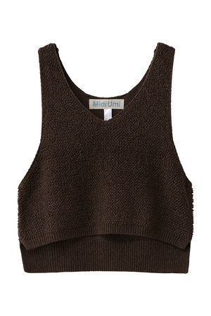 ミディウミ/MidiUmiのpile boa knit vest ベスト(110300/110301)