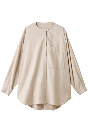 ミディウミ/MidiUmiのHOME band collar shirt シャツ(110400/110403)