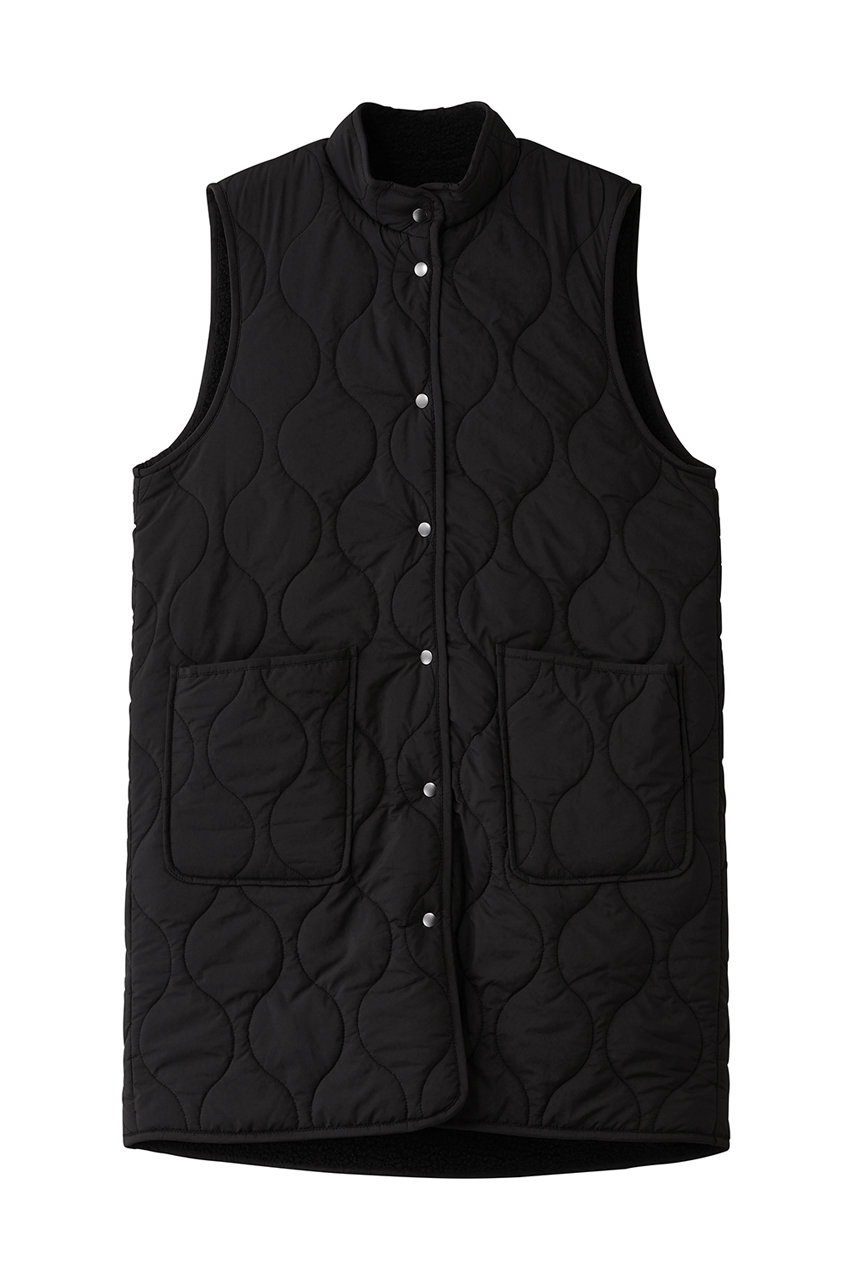 MidiUmi quilting reversible vest ベスト (black, F) ミディウミ ELLE SHOP MidiUmi quilting reversible vest ベスト (black, F) ミディウミ ELLE SHOP