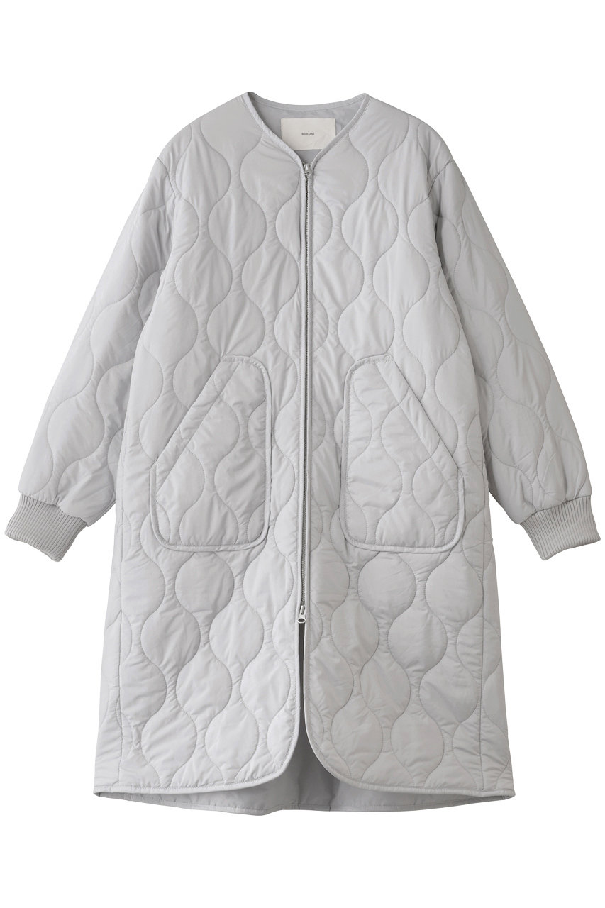 MidiUmi quilting long CT コート (l.gray, F) ミディウミ ELLE SHOP MidiUmi quilting long CT コート (l.gray, F) ミディウミ ELLE SHOP